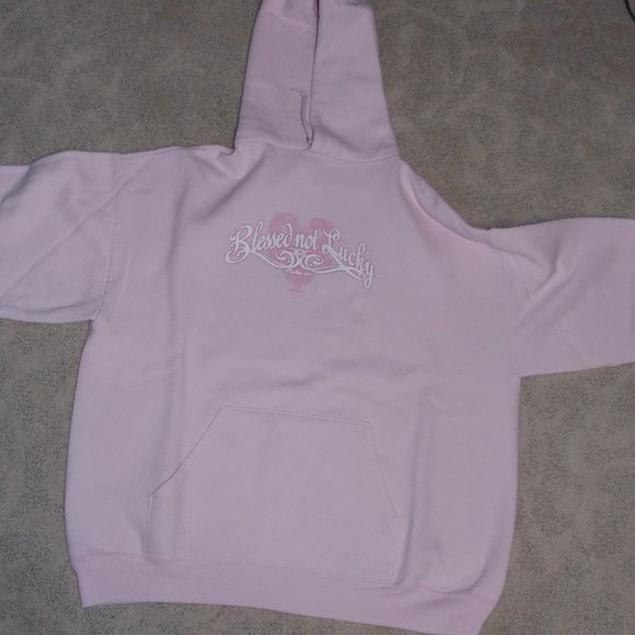 Blessed Not Luckly Sweatshirt Size XL - Picture 3 of 6